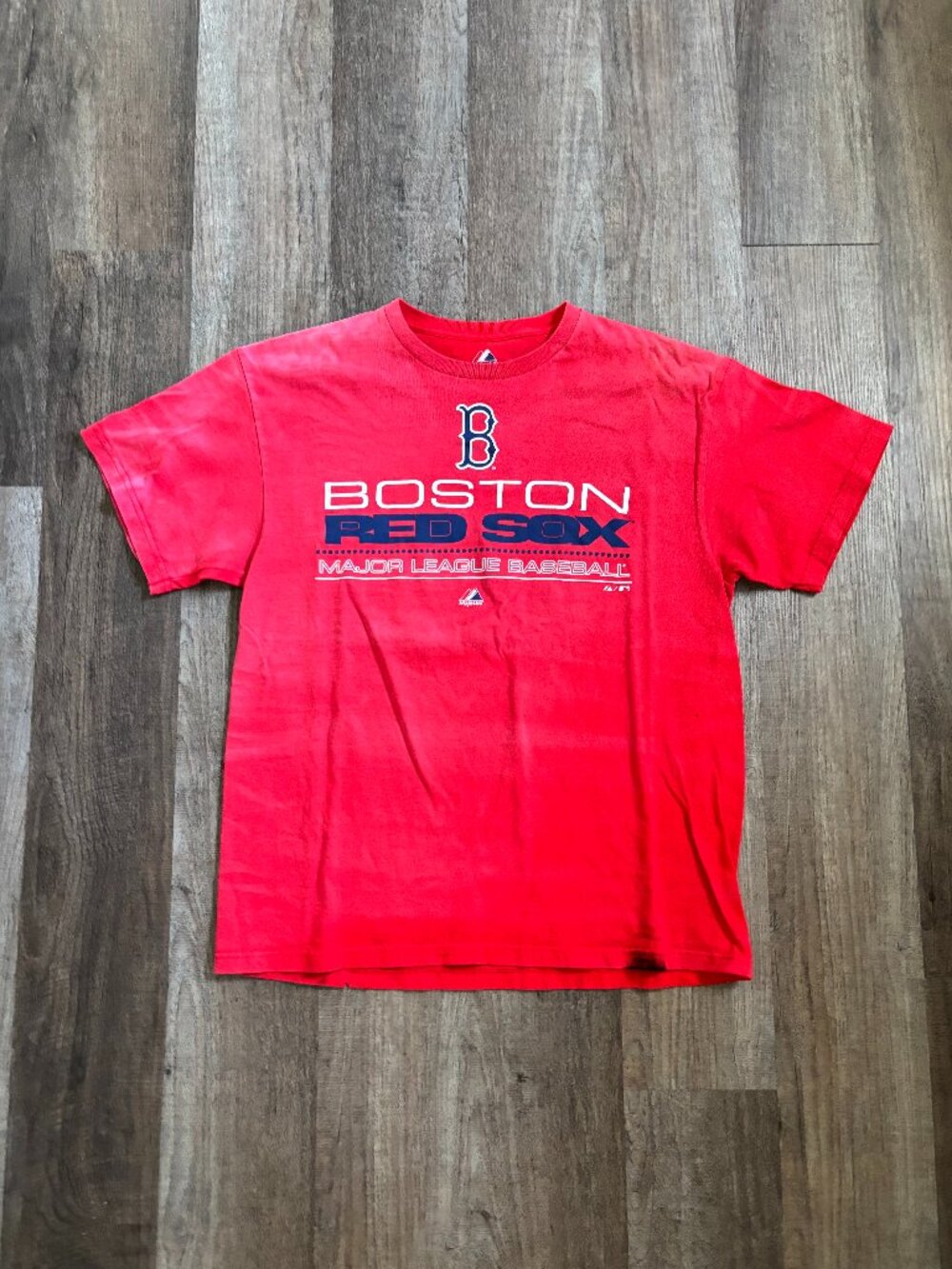 Majestic Faded & Distressed Boston Red Sox World Series Tickets Graphic Tee